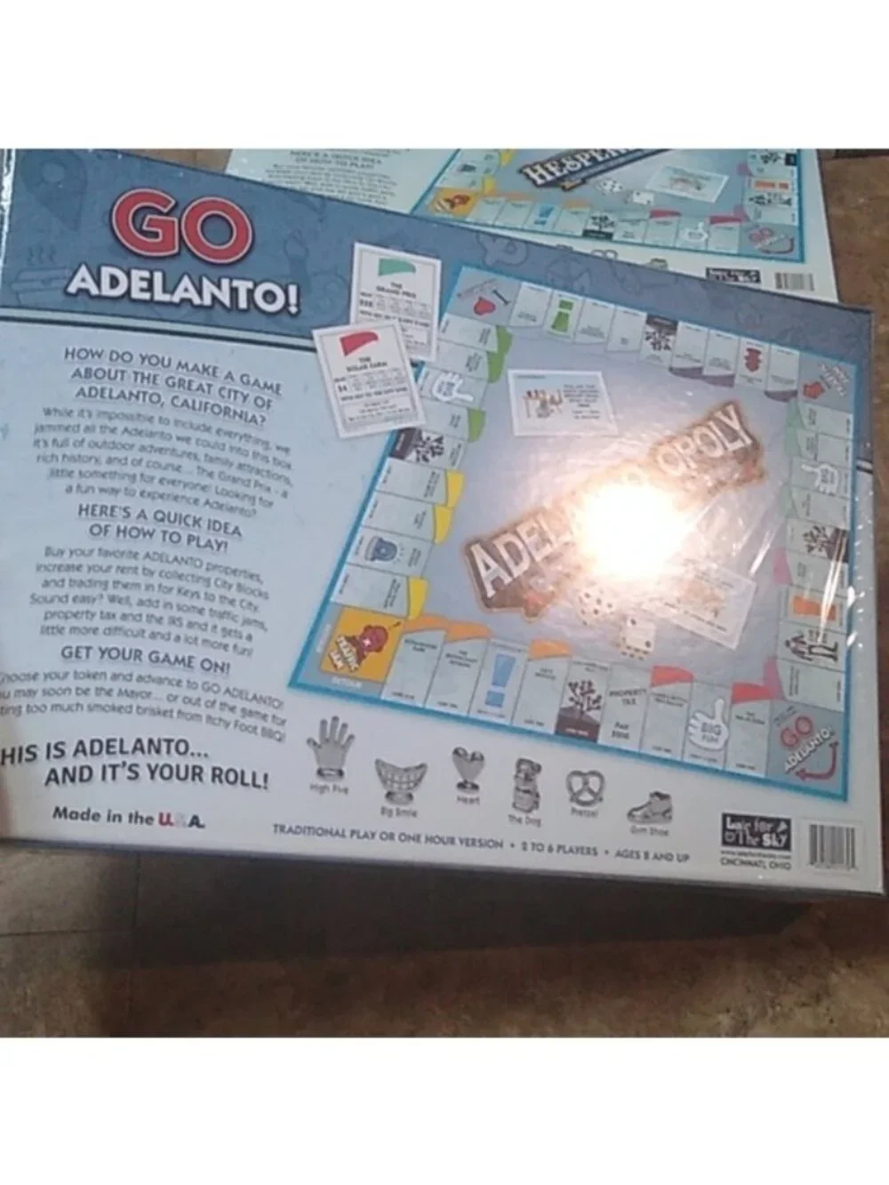 Adelanto-Opoly Game celebrating Adelanto Southern California